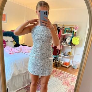 Missguided Polkadot Tie Dress